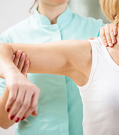 image of someone getting osteopath treatment in wollaston