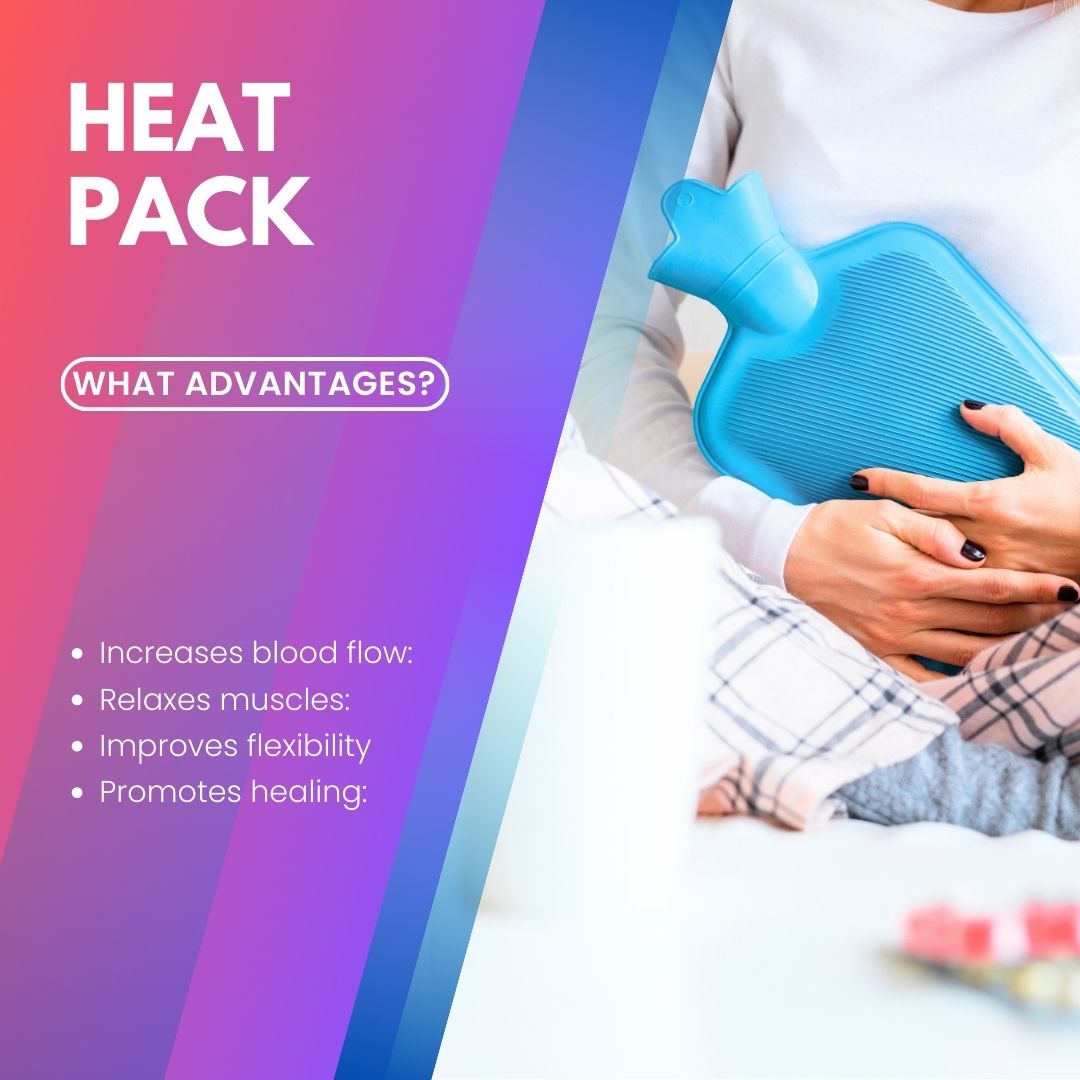 Heat pack - hot water bottle for low back pain